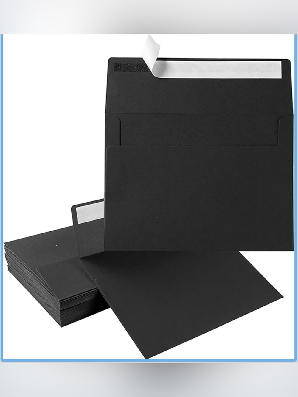 Black Invitation Envelopes: 50 pack